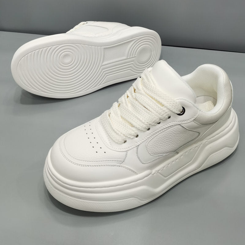 Men's Thick-soled Lightweight Fashion Trendy White Casual Shoes