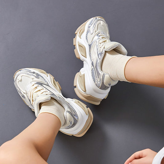 Women's & Men's Wang Su Different Pupil Series Couple Daddy Thick Sneakers