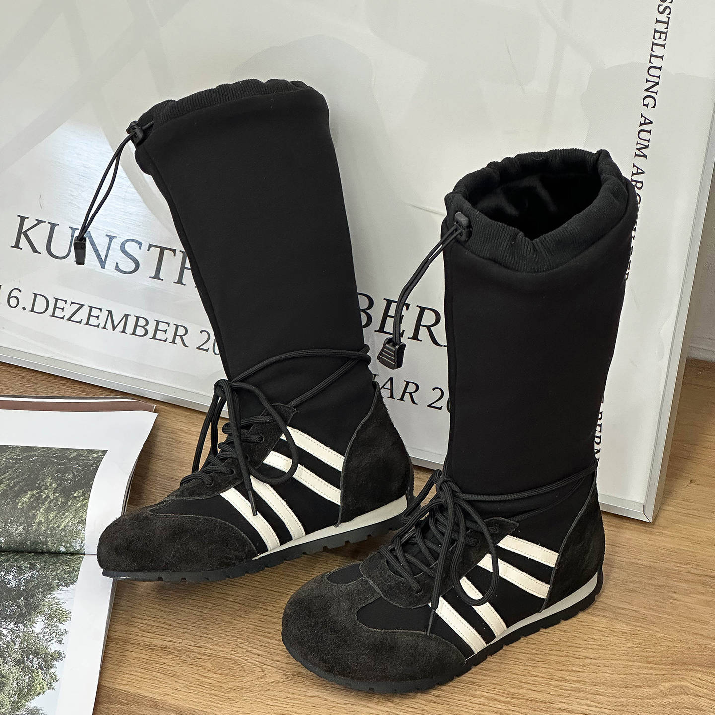 Women's Sweet Cool German Training Height Increasing Insole Boots