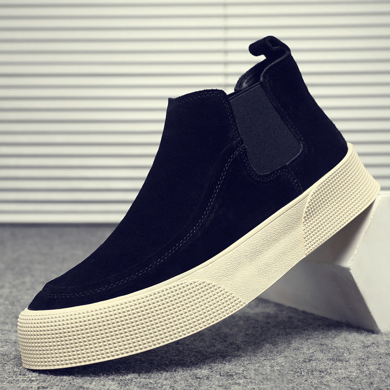 Men's Cowhide Breathable Warm Fashion Suede Soft Boots