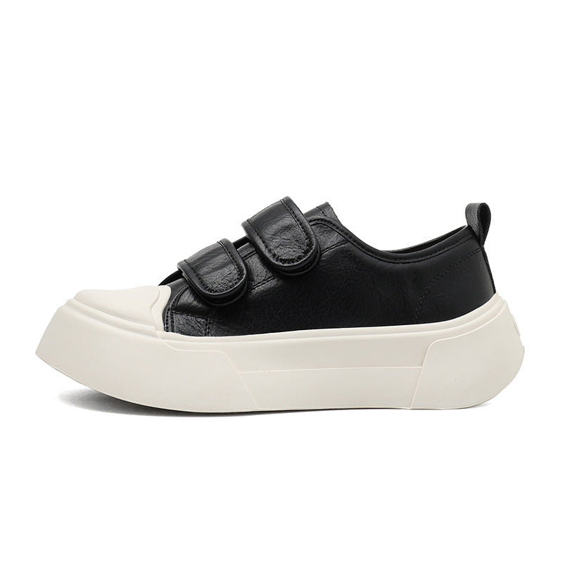Women's White Spring Velcro Platform Bread Fashion Women's Casual Shoes