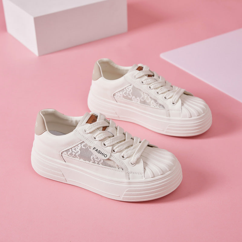 Women's Summer Breathable Comfortable University Style Thick Casual Shoes