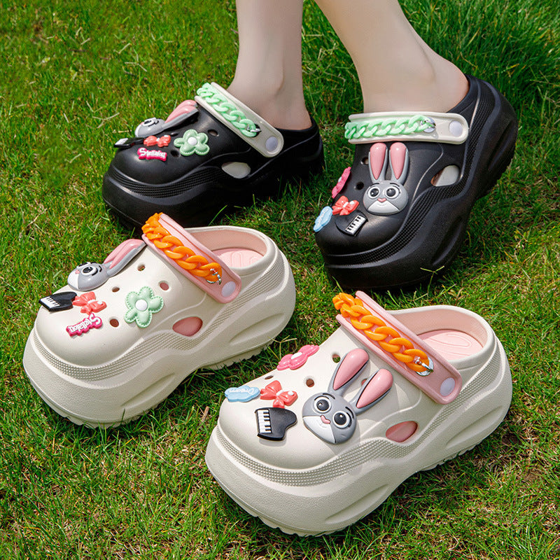 Women's Summer Cute Little Bunny Platform Height Women's Shoes