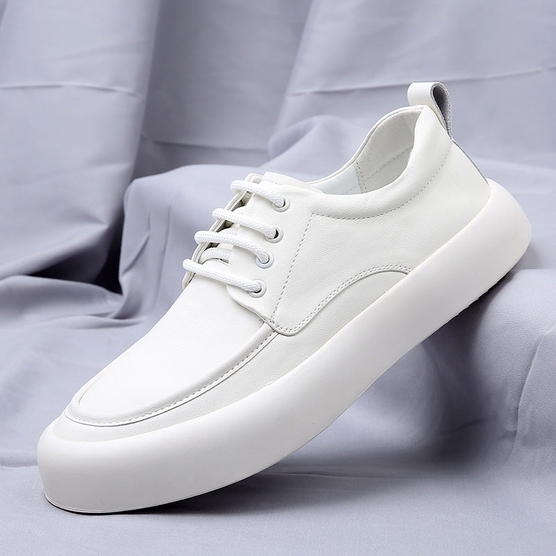 Men's Business Soft Bottom Breathable Round Head Leather Shoes