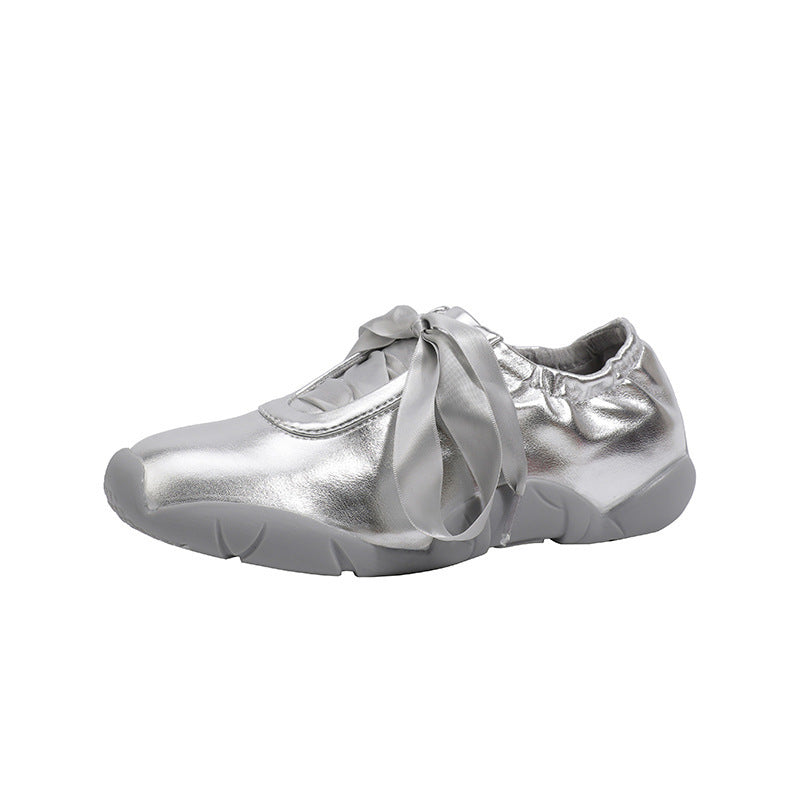 Fashion Flat Bottom Comfort Soft Lace Casual Shoes