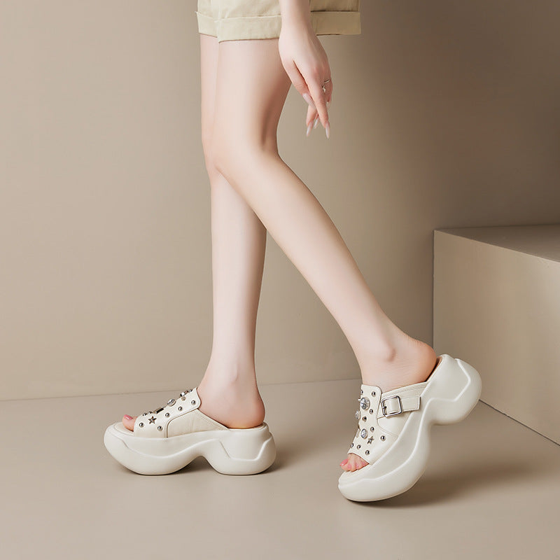 Soft Bottom Platform High Outer Wear Heels