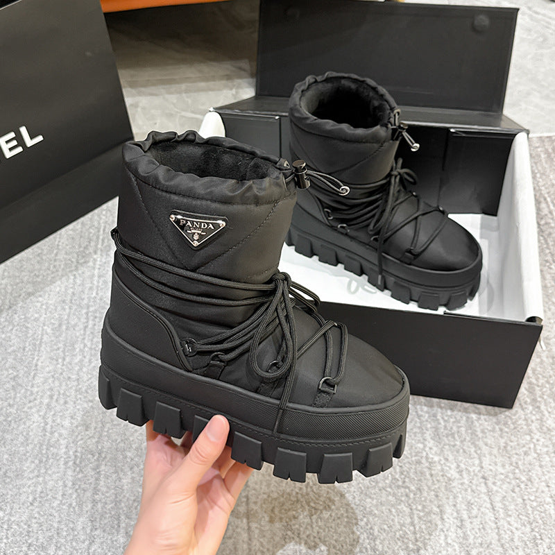 Women's Thick Bottom Warm Keeping Winter Strap Snow Boots