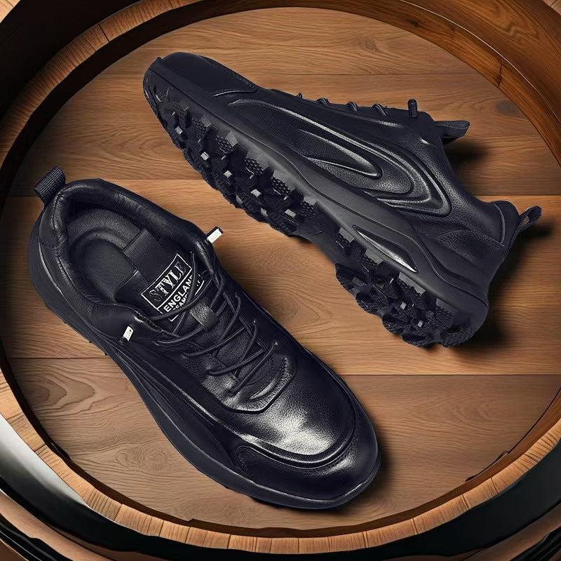 Men's First Layer Cowhide Sports Slip-on Comfortable Casual Shoes