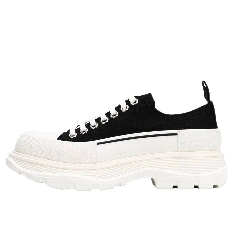 Women's Mcqueen Lovers Cowhide Platform Heightened Dad Women's Canvas Shoes