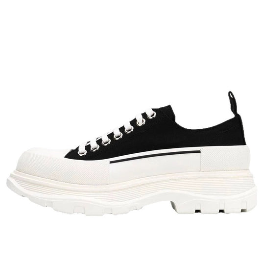 Women's Mcqueen Lovers Cowhide Platform Heightened Dad Women's Canvas Shoes