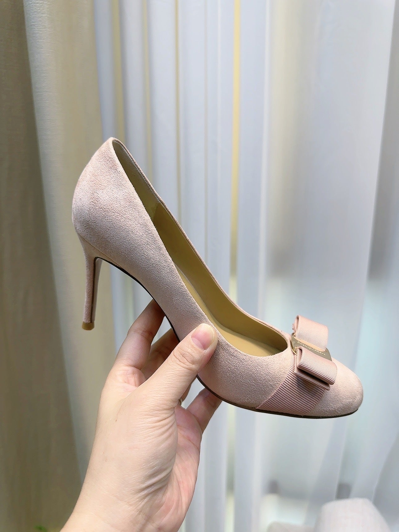 Women's French Gentle Bow Low-cut Stiletto Pumps Ancient Early Style Elegant Heels