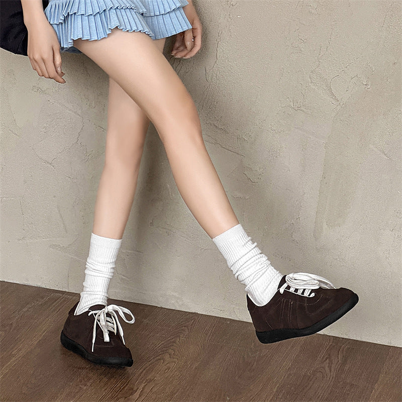 Women's & Men's Training Retro Board German Men's Casual Leather Shoes