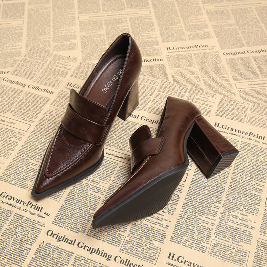 Women's Genuine Pumps Female Classy High Not Tired Feet Women's Fashion Shoes