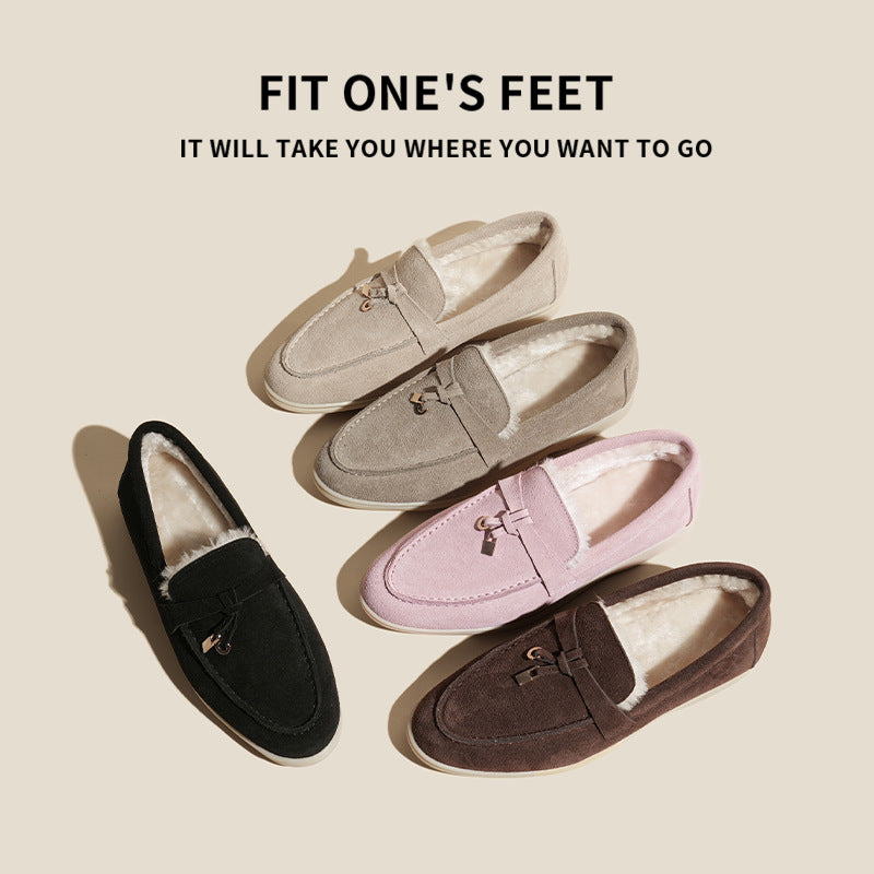 Women's Outdoor Wear Tods Matte British Style Popular Genuine Plus Loafers