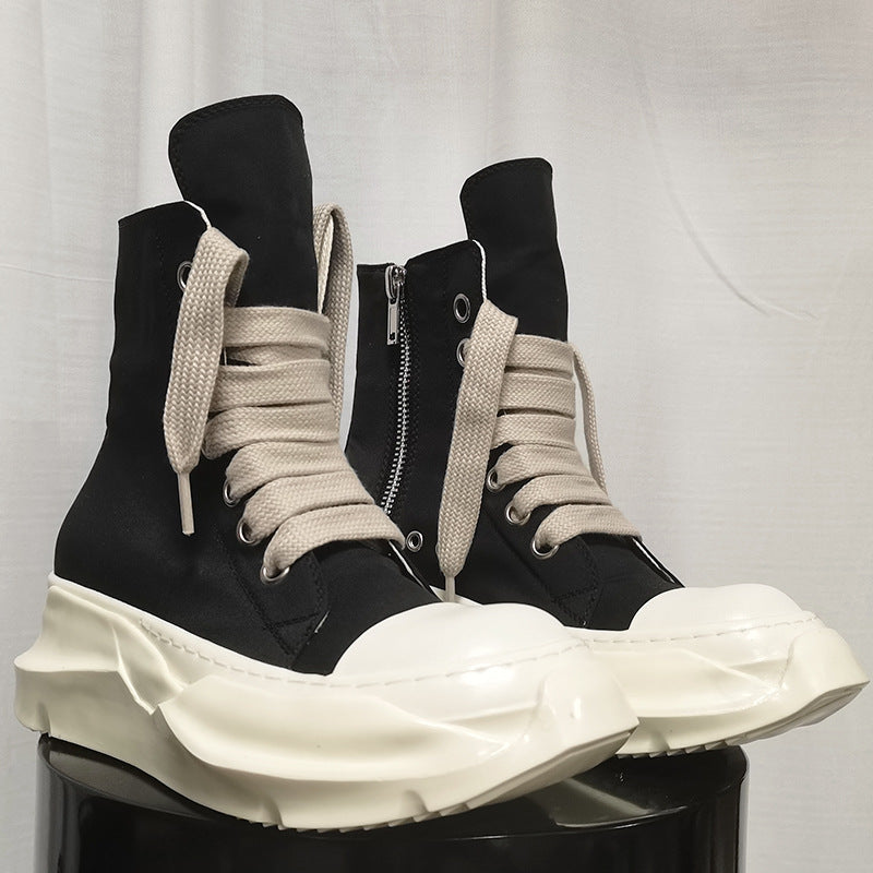 Fashion Thick Sole Height Increasing Cloth Neutral Breathable Boots