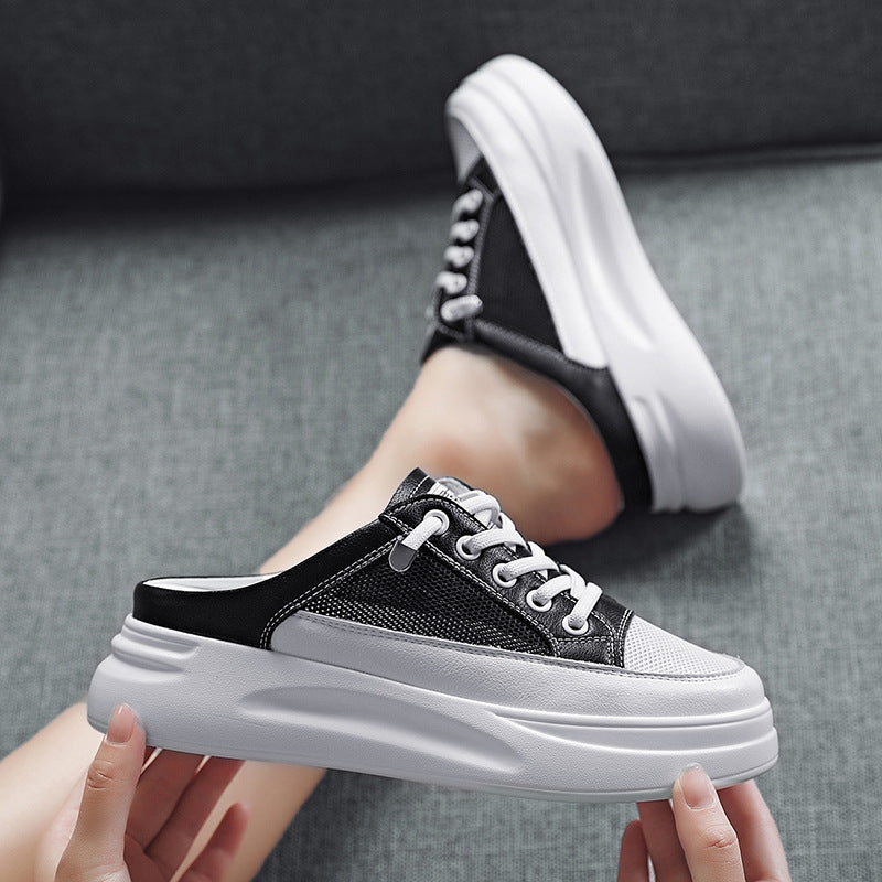 Women's Thick Bottom Increased Half Summer Mesh Casual Shoes