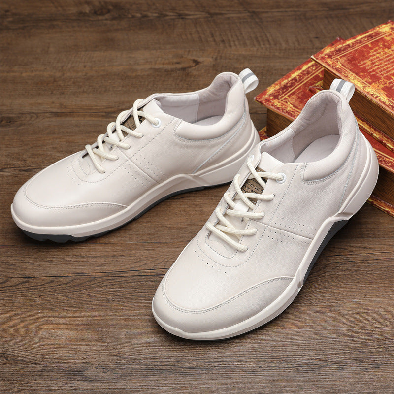 Men's Breathable Full Grain Cowhide Outdoor Sports Sneakers