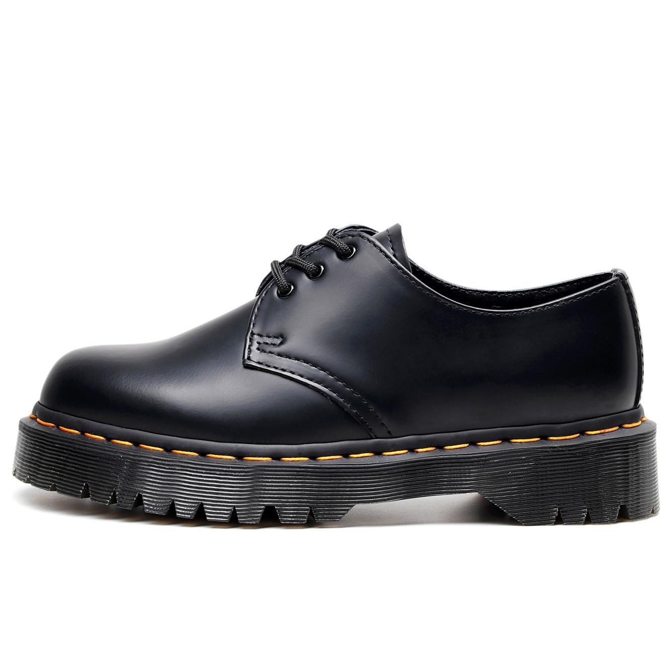 Women's Thick-soled Low-cut Genuine British Style Round Head Leisure Platform Women's Casual Shoes