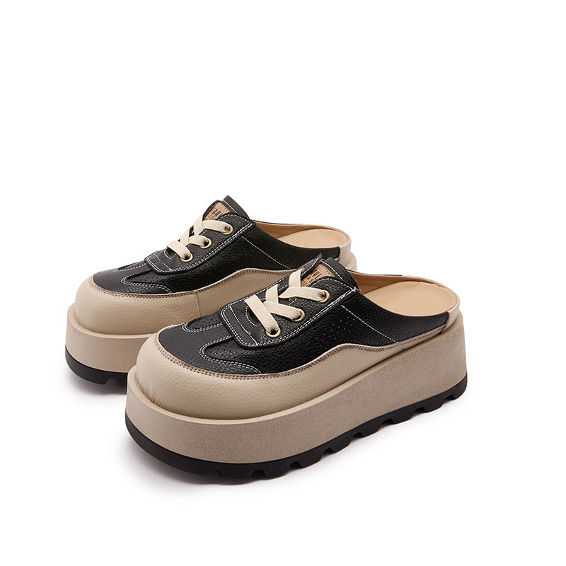 Women's Summer Small Thick Sole Increased Toe Cap Slippers