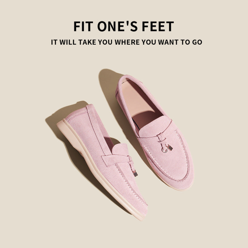 Women's Outdoor Wear Tods Matte British Style Popular Genuine Plus Loafers