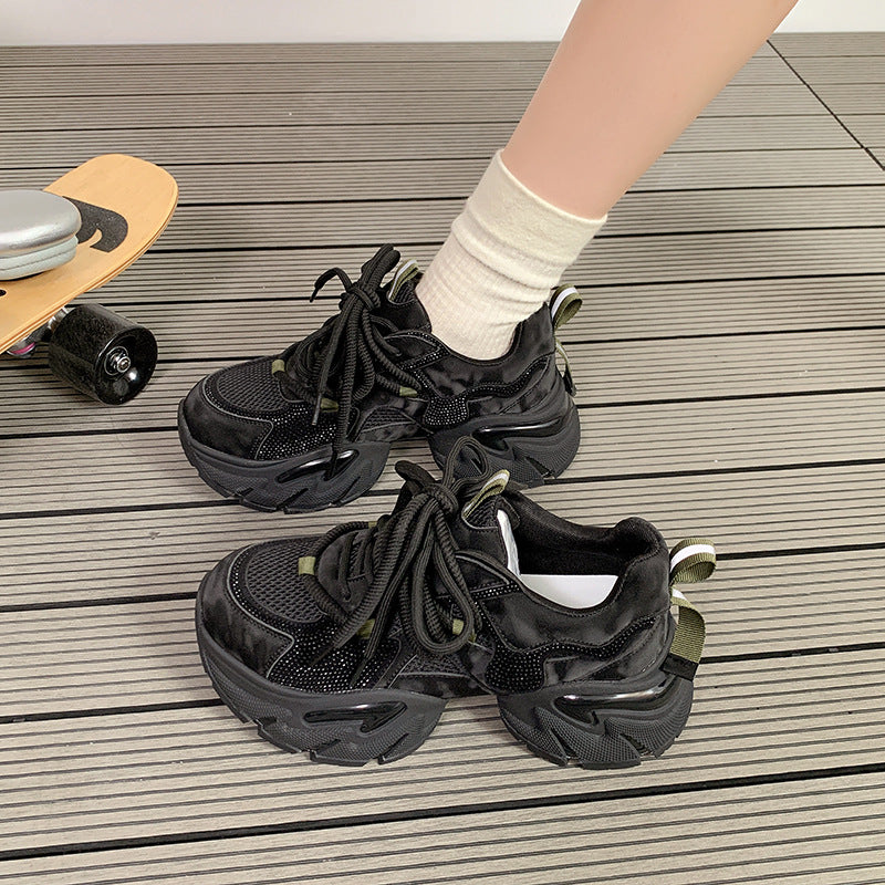 Women's Soft Platform Dad Autumn Versatile Increased Women's Sports Shoes
