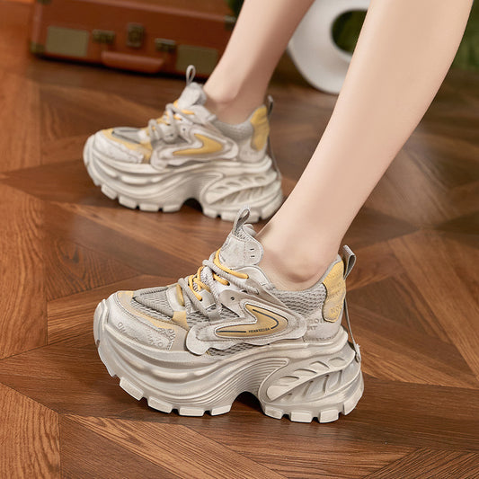 Women's Platform Dad Spring Height Increasing Insole Women's Sports Shoes