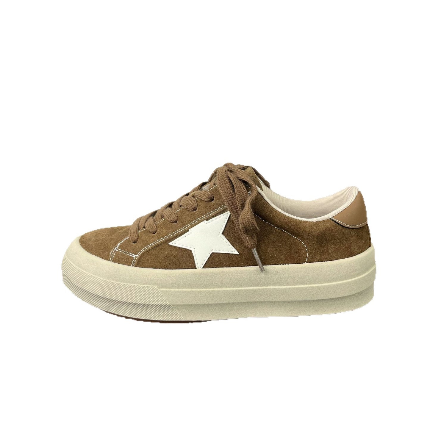 Women's Dirty Korean Style Round Head Distressed Thick Bottom Women's Board Shoes