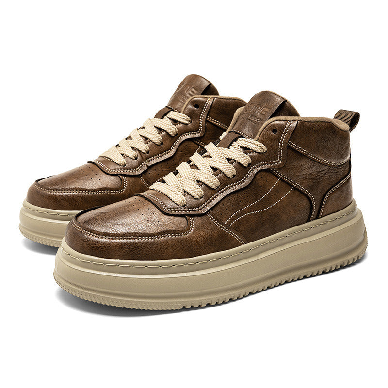 Men's Autumn Plus Size Retro Easy Matching Widened Fattened Sneakers