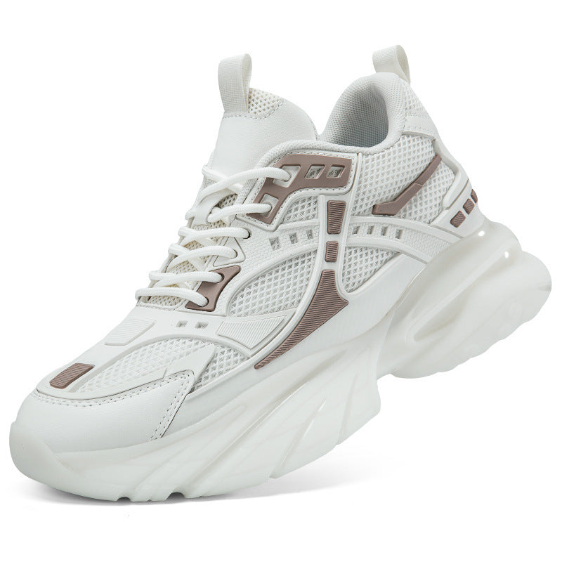 Men's Mesh Breathable Invisibly Heightened Platform Running Men's Shoes