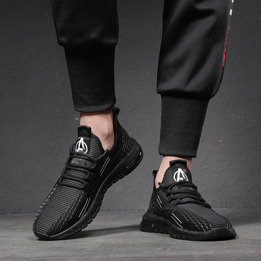 Men's Summer Breathable Plus Size Flying Woven Sneakers