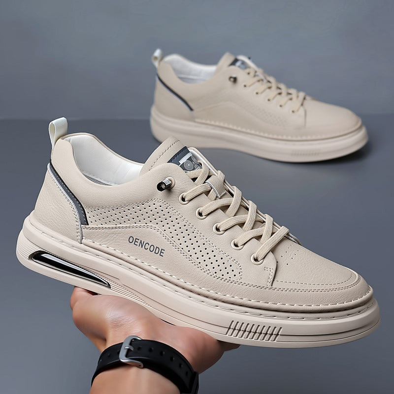 Men's Summer Fashionable Cattlehide Fashion Sports Breathable Casual Shoes