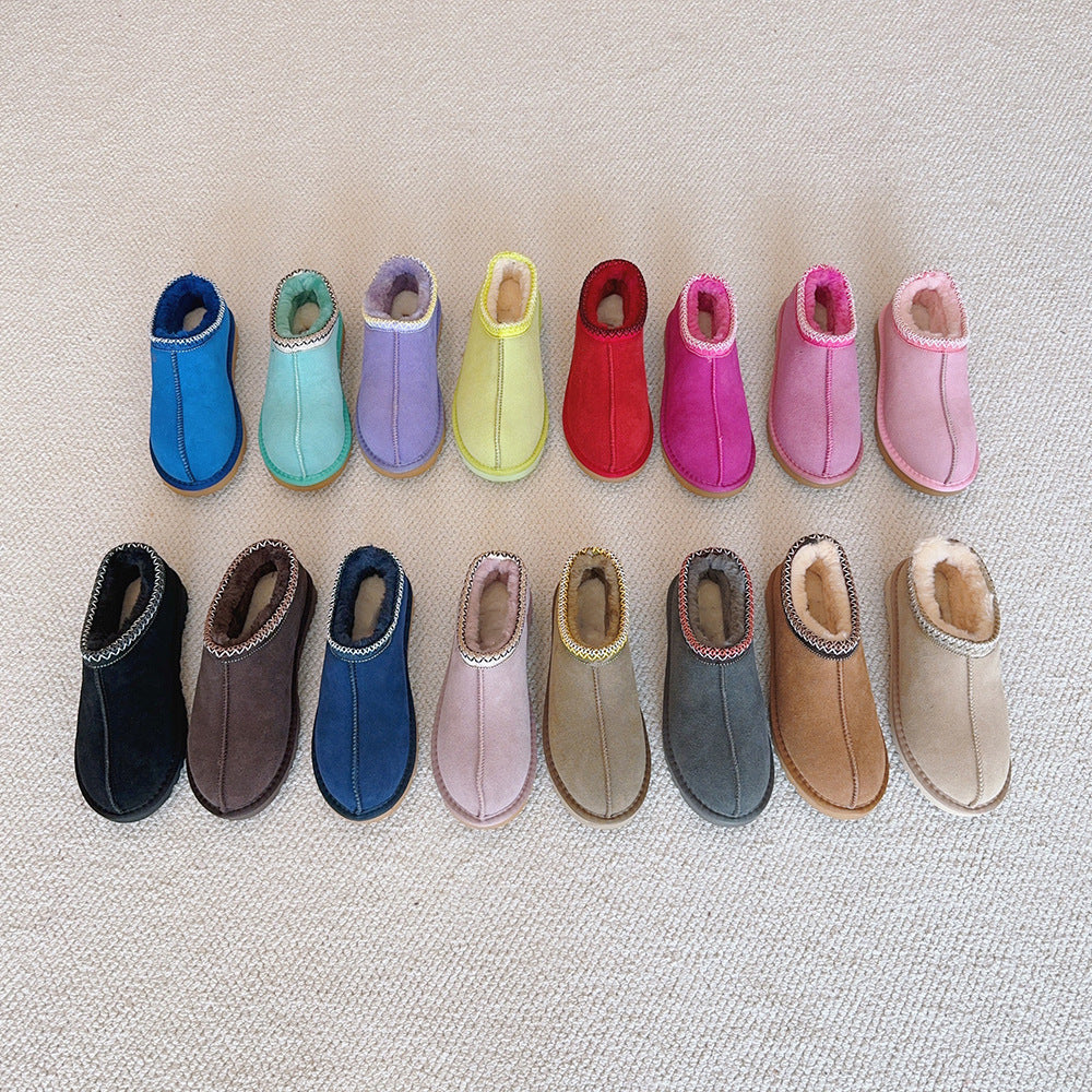 Women's & Men's Ethnic Style Woven Low-cut Slip-on Old Boots