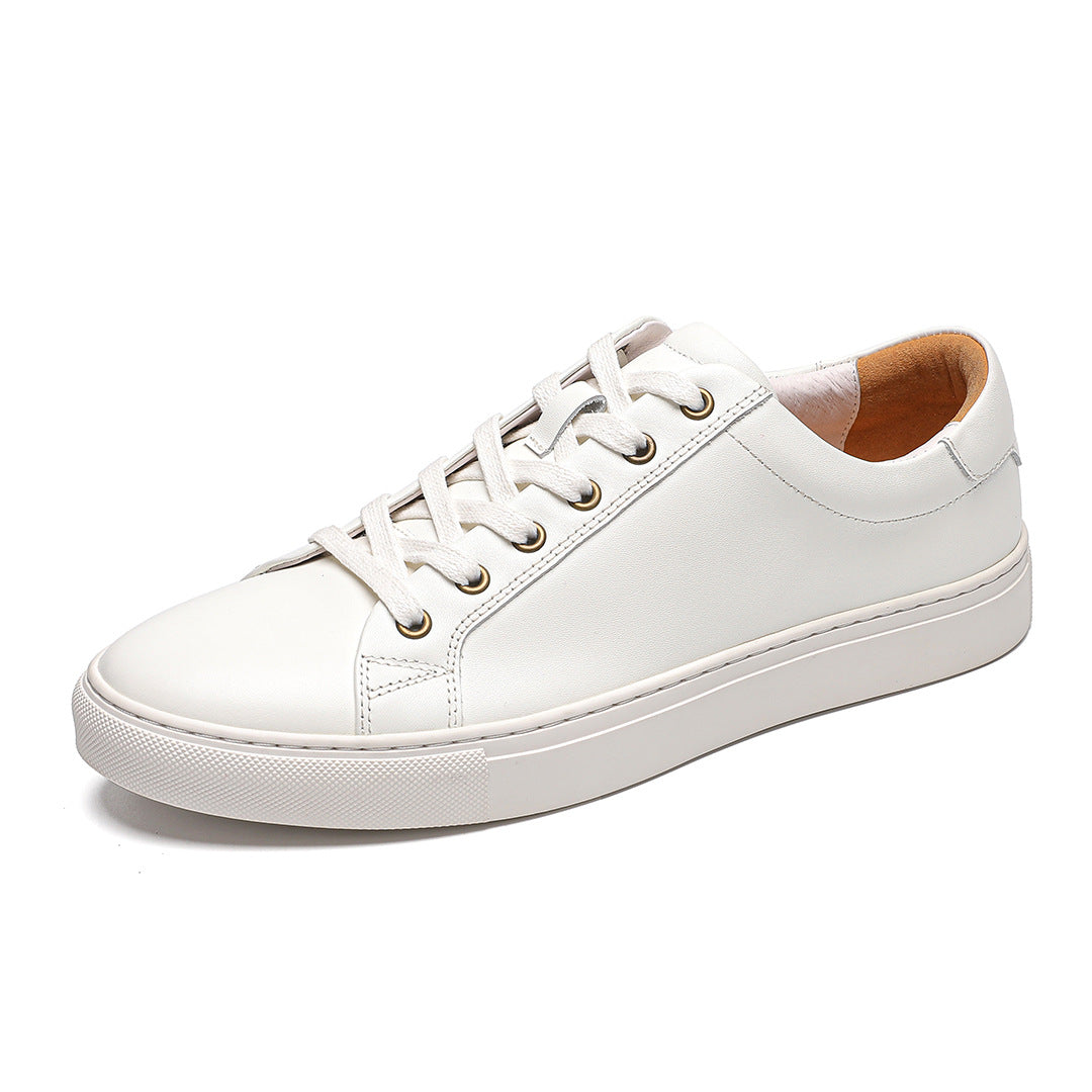 Men's White British Style Breathable Versatile Sports Men's Board Shoes