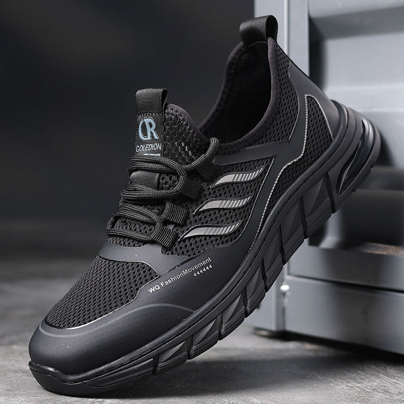 Men's Flying Woven Korean Summer Sports Breathable Versatile Casual Shoes