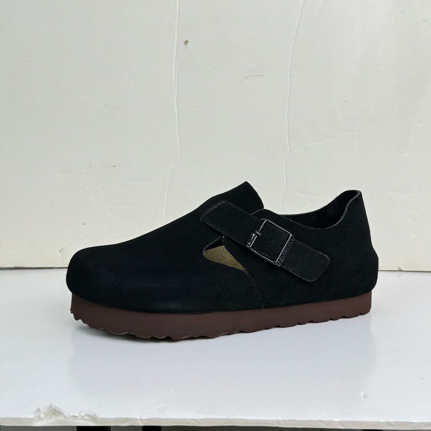Cowhide Thick Bottom Lovers Vintage Genuine Soft Pine Slip-on Women's Casual Shoes