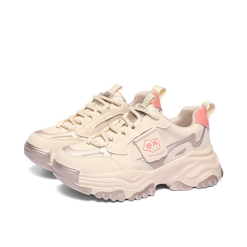 Women's Clearance Sports Thick-soled Dad Spring Travel Sneakers