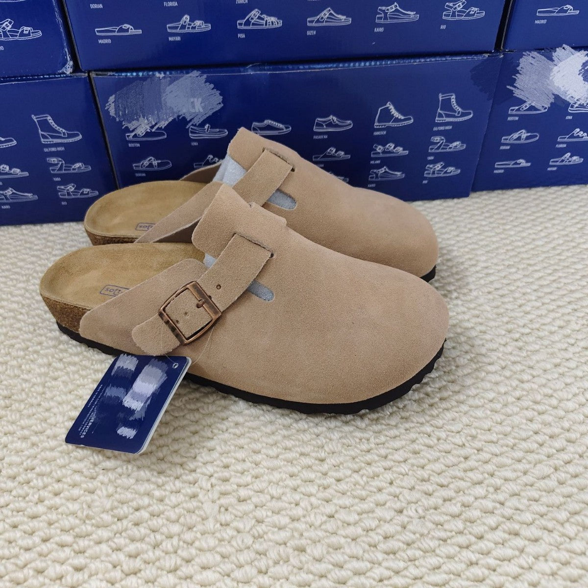 Genuine Pure Source Cork Comfortable Platform Thick-soles Slippers
