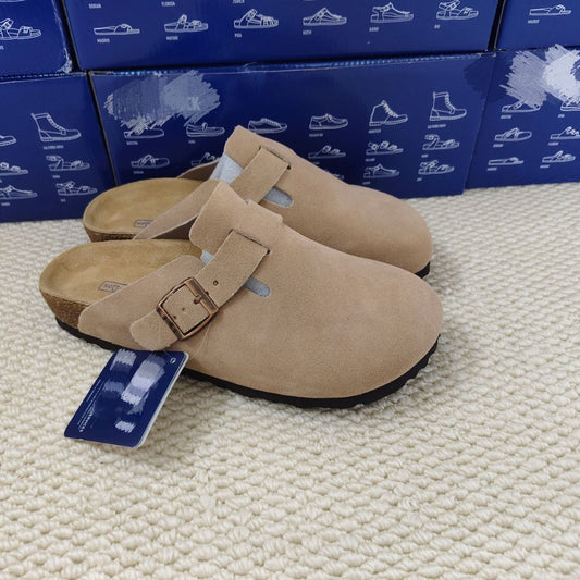 Genuine Pure Source Cork Comfortable Platform Thick-soles Slippers