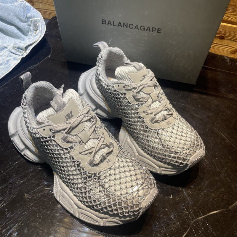 Women's & Men's Old Thick Bottom Height Increasing Sports Casual Shoes