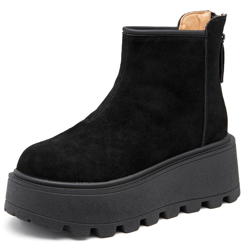 Women's Winter Small Height Increasing Warm Cotton Women's Snow Boots