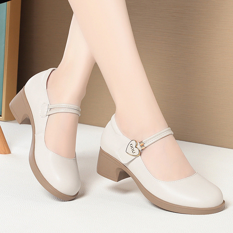 Women's Bottom Large Size Mom Show Cheongsam Square Women's Fashion Shoes