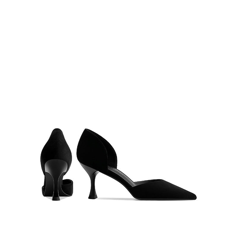 Women's Hollowed Pumps Summer Stilettos Kitten Shallow Women's Shoes