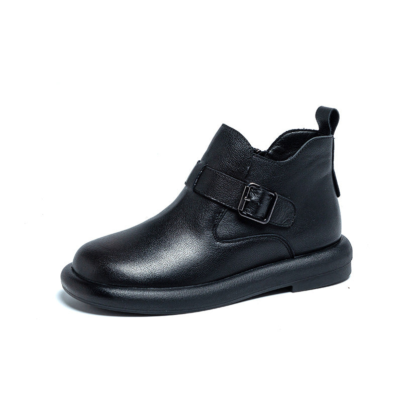 Women's Veet Retro First Layer Cowhide Soft Boots