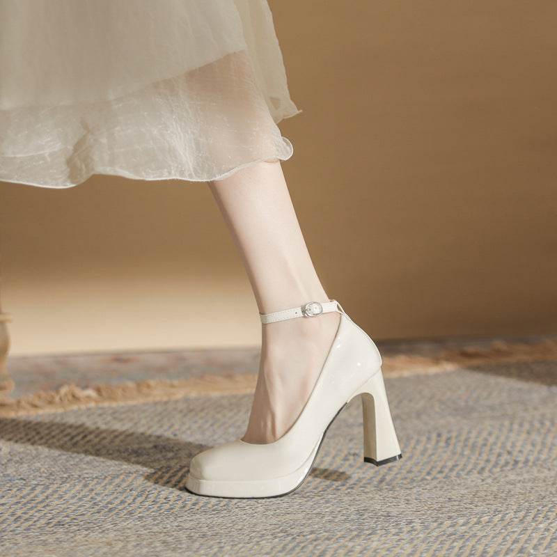 Toe Nude Pink Pumps Shallow Mouth Sexy Women's Fashion Shoes