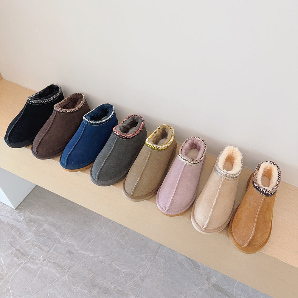 Women's & Men's Ethnic Style Woven Low-cut Slip-on Old Boots