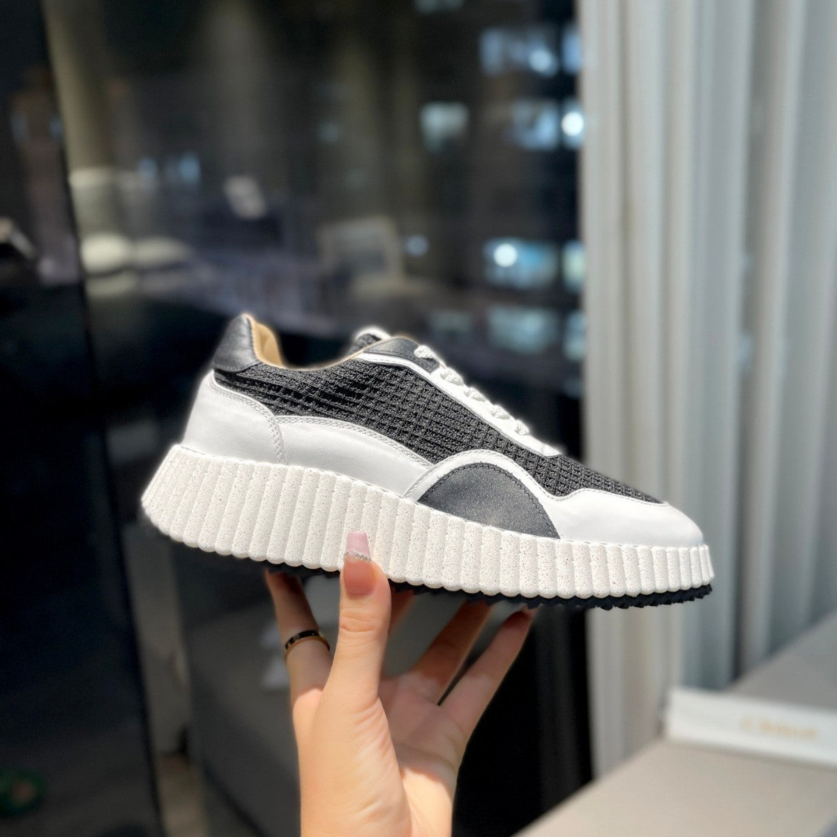 Women's Head Thick Bottom Height Increasing Breathable Platform Men's Shoes