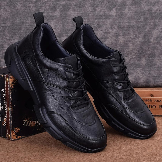 Men's Korean Style British Trend Outdoor First Leather Shoes