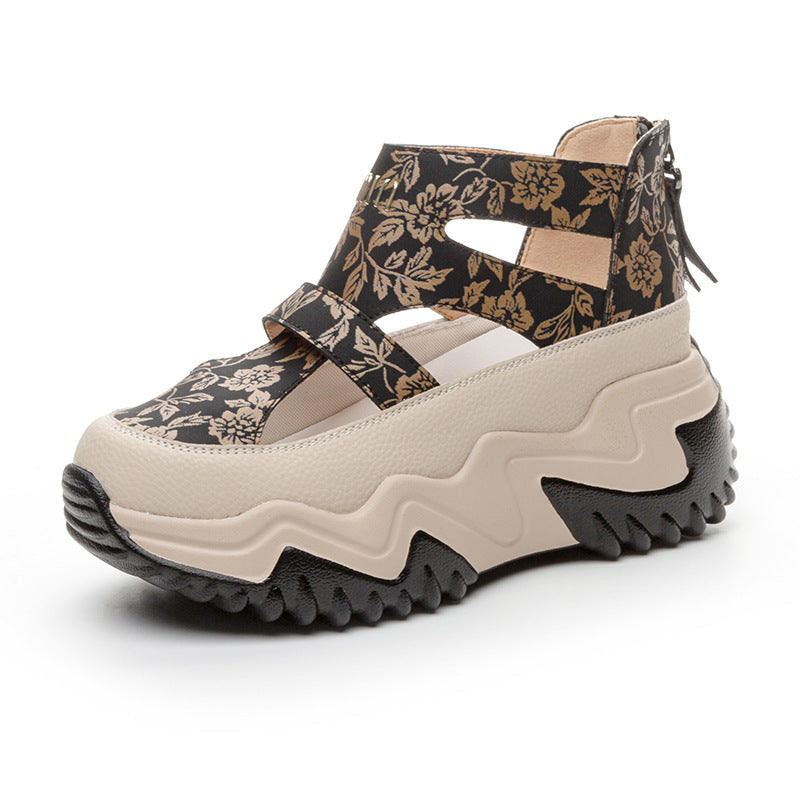 Women's Increasing Insole Authentic Clunky Summer Versatile Korean Style Casual Shoes