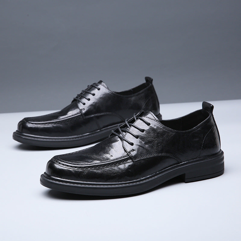 Men's Formal Business Fashion Office Top Layer Leather Shoes