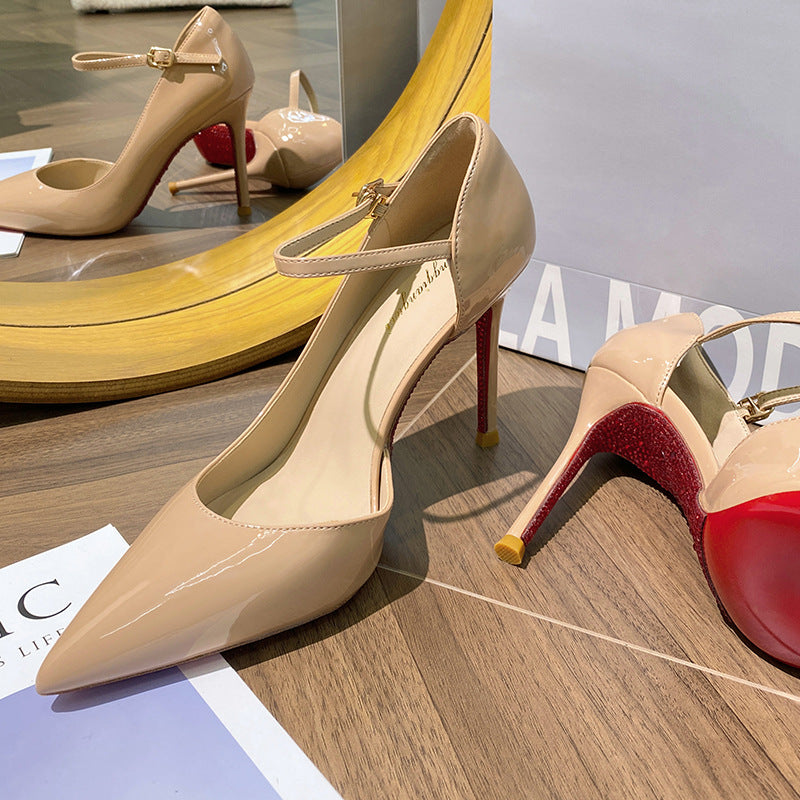 Women's Beautiful Black High Stiletto Pointed Toe Women's Fashion Shoes
